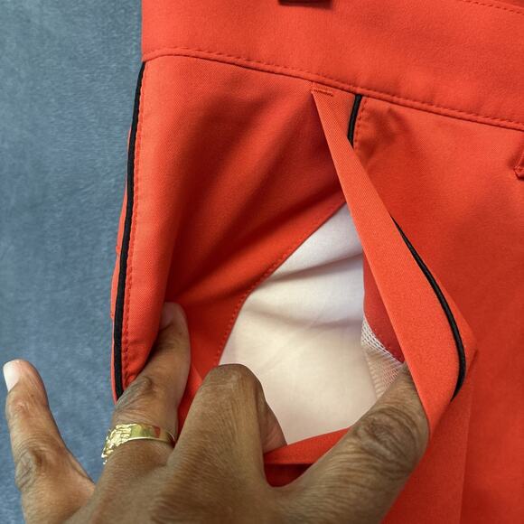 Adidas Men’s Performance Golf Pant Burnt Orange Flat Lightweight Size 34 X 30 - Picture 11 of 16